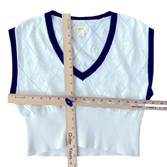 Anthropologie Maeve Violette Icon Logo Vest - Picture 5 of 7